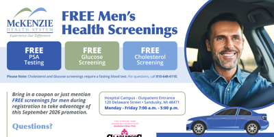 Men's Free Health Screenings