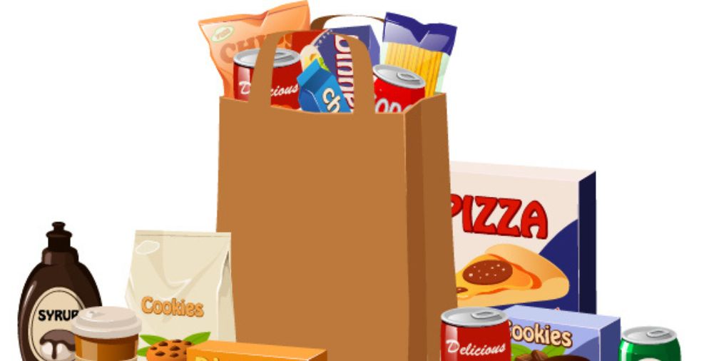 Graphic of processed foods 