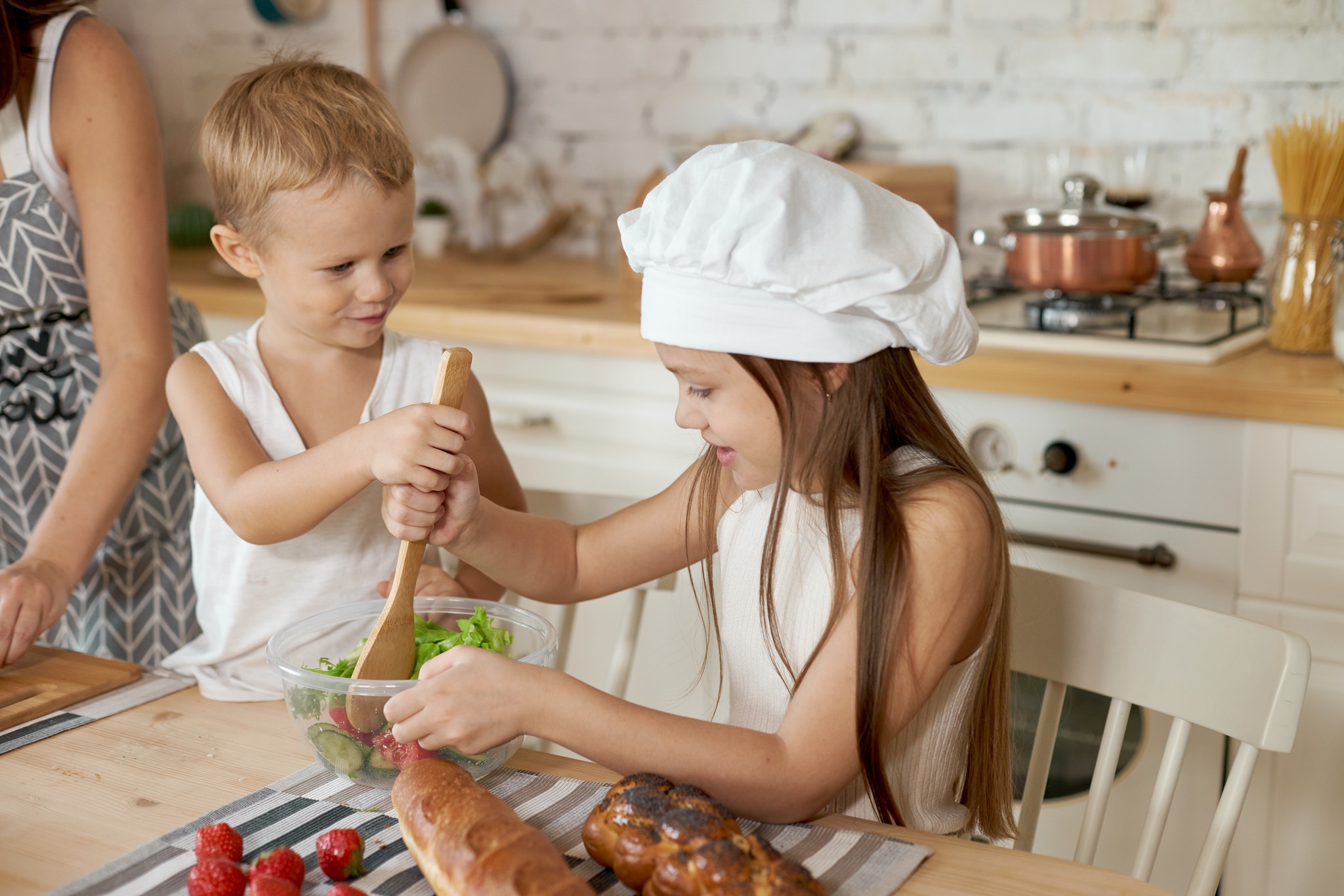 kids cooking